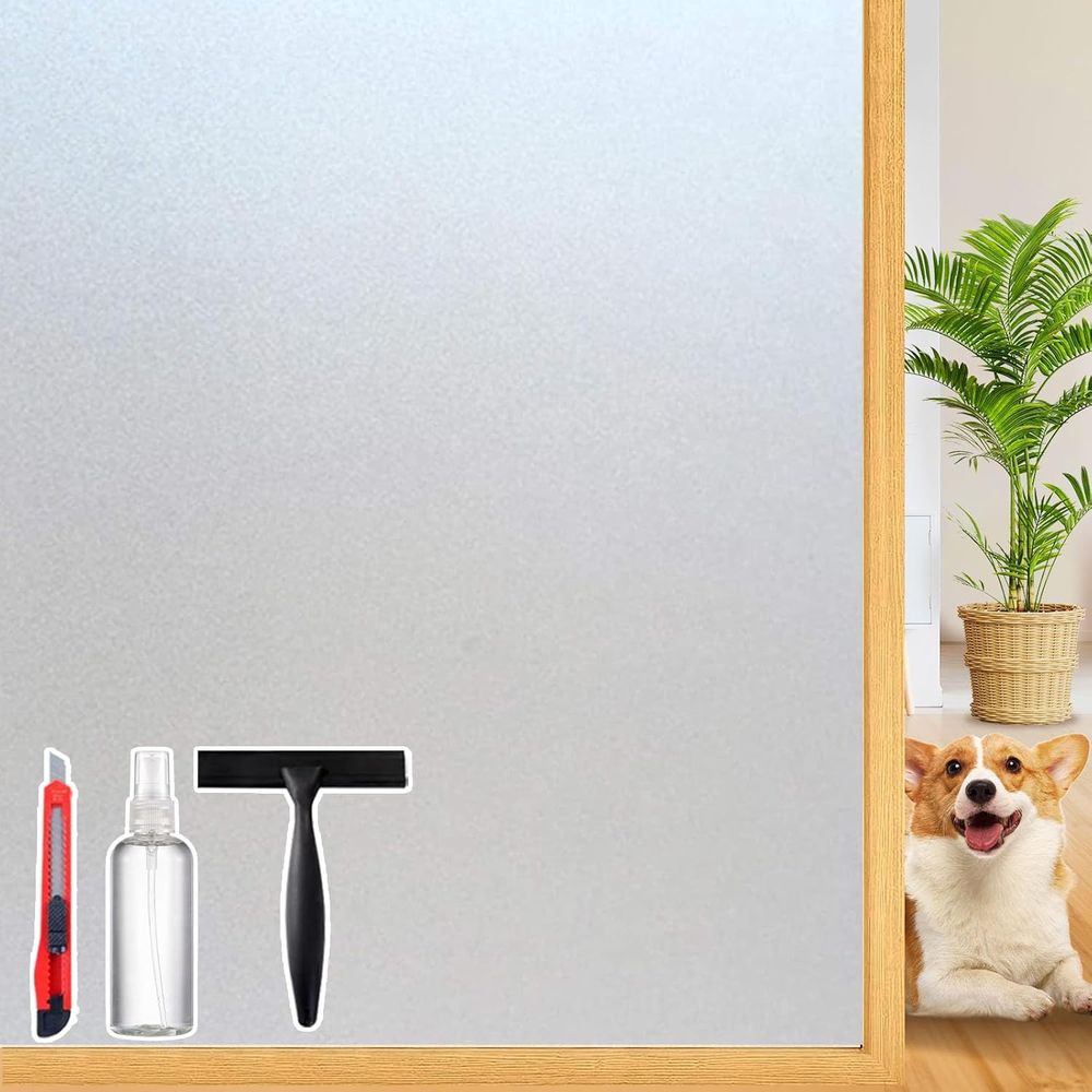 Home Bathroom Window Tint - Rosted Glass Window Privacy Film Decorative,