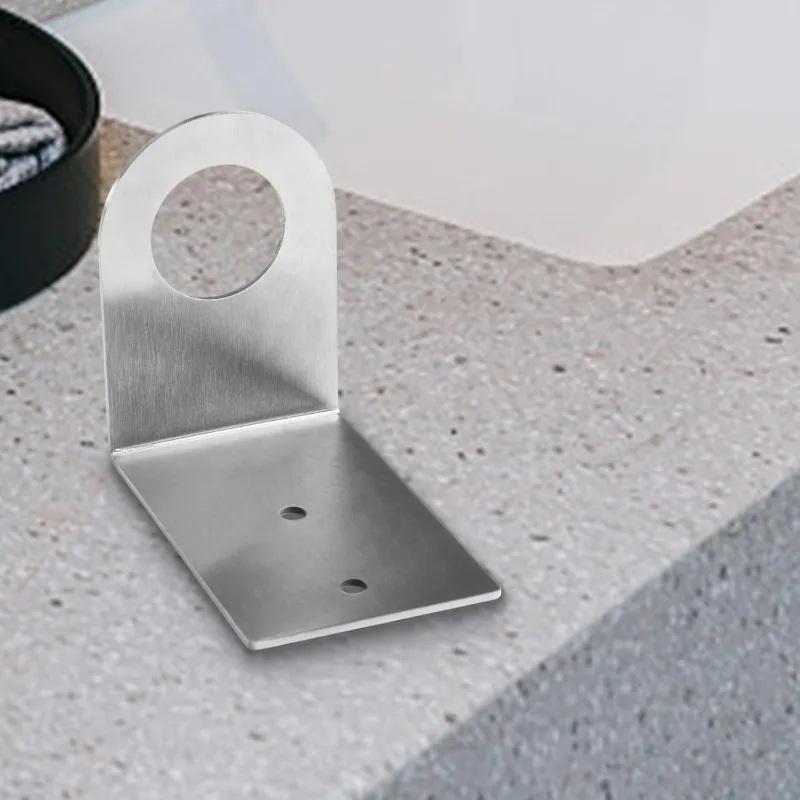 Home Bathroom Wall Soap Dispenser - Stainless Steel Wall Mounted Bathroom Organizer