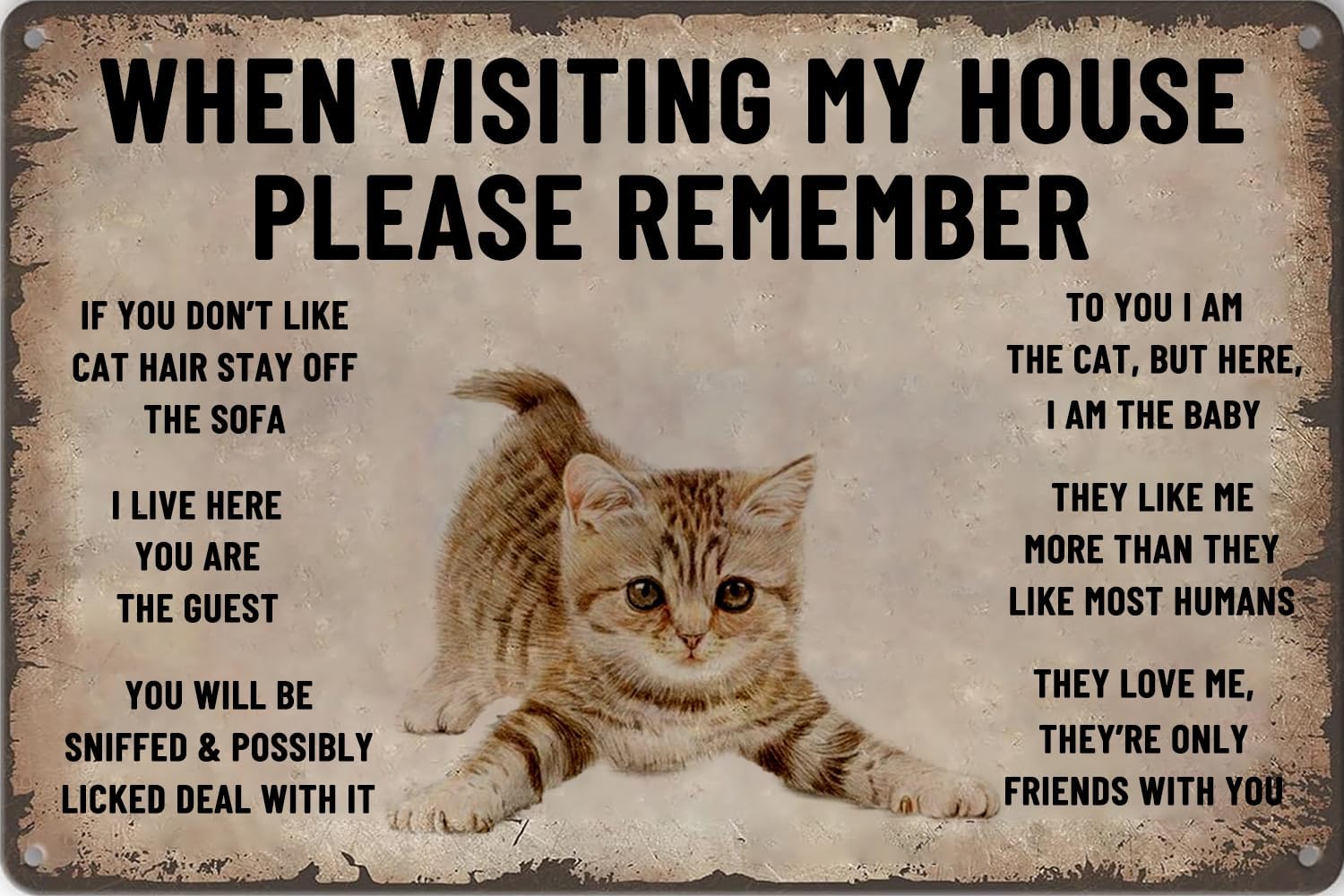 Bathroom Home Visit - Cat Wall Art When Visiting My