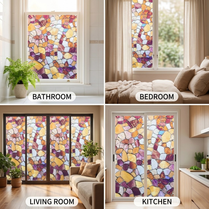  Window Film Privacy Vinyl Se - Home Bathroom Window Tint ulasan dan harga