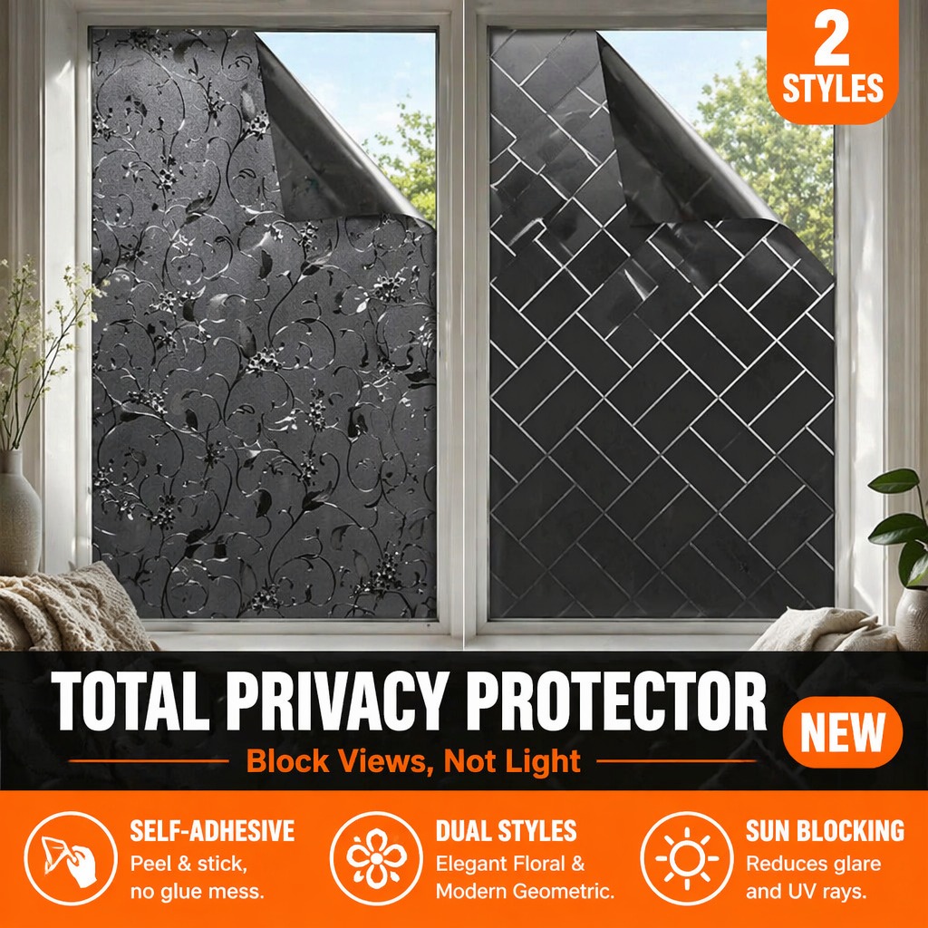 Privacy Blackout Window Film S - Home Bathroom Window Tint ulasan dan harga