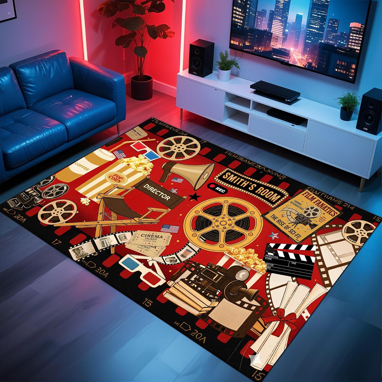 Custom Name Cinema Theme Carpe - Home Bathroom Name ulasan dan harga