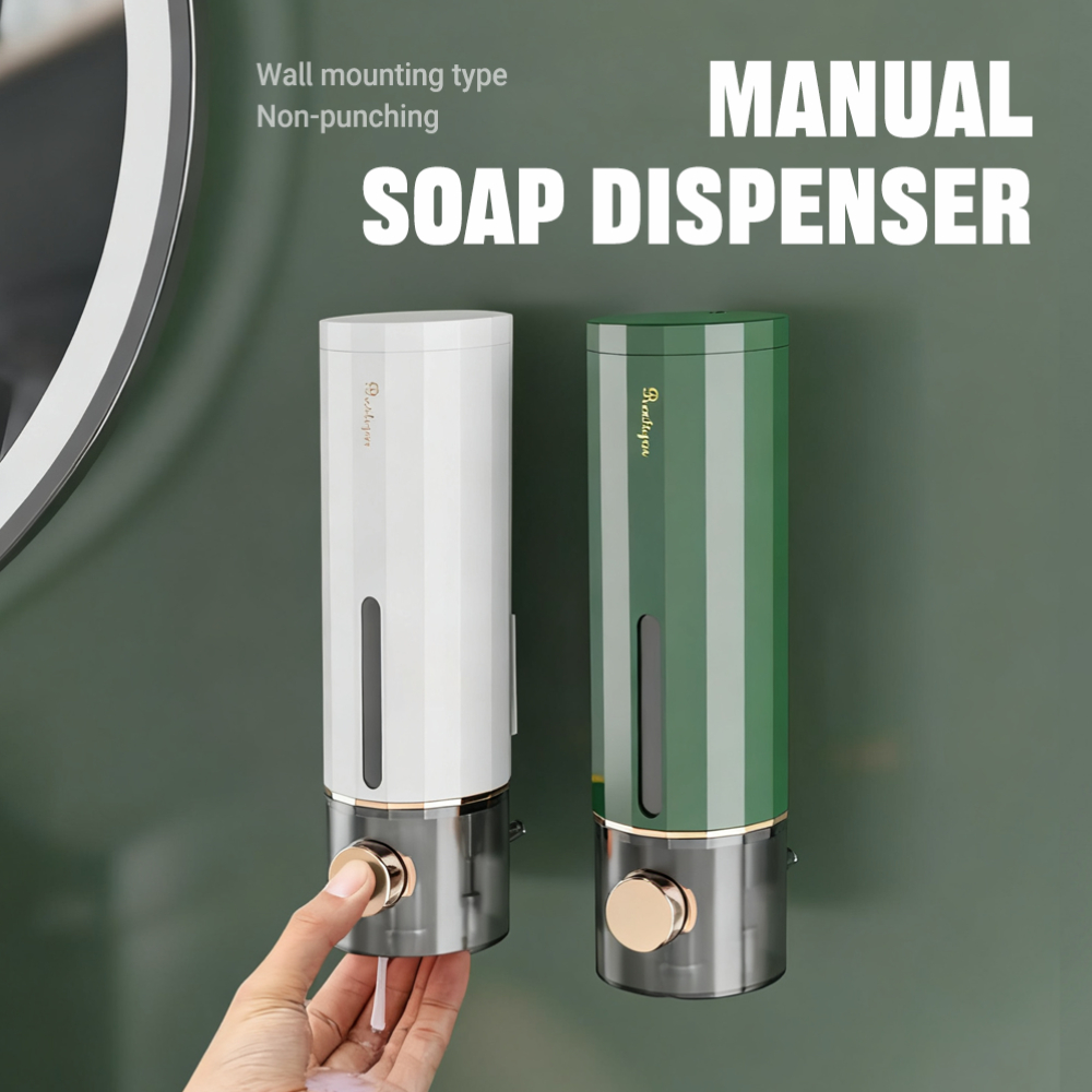 Manual Press Soap Dispenser 45 - Home Bathroom Wall Soap Dispenser ulasan dan harga