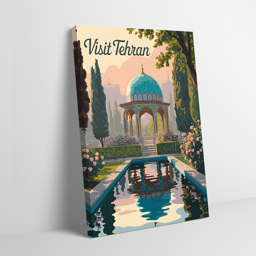 Visit Tehran Travel Poster Cus - Bathroom Home Visit ulasan dan harga
