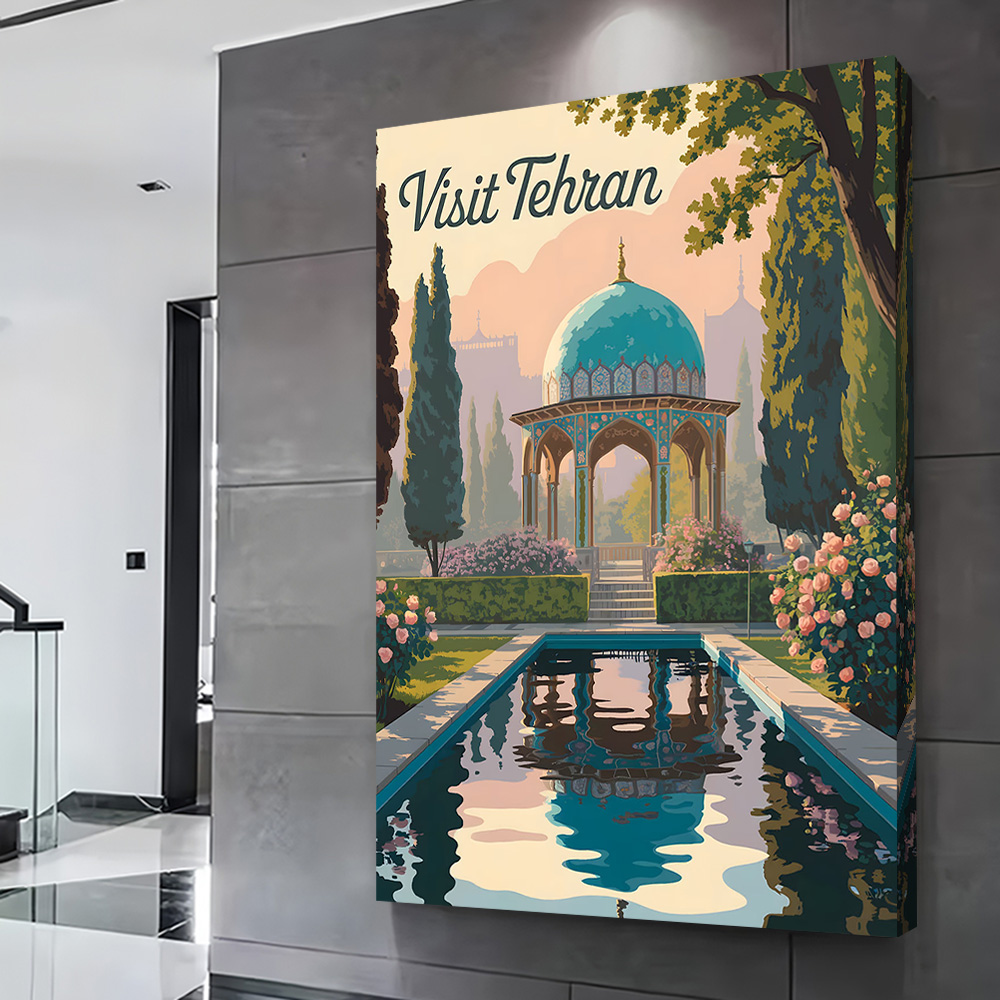 Visit Tehran Travel Poster Cus - Bathroom Home Visit ulasan dan harga