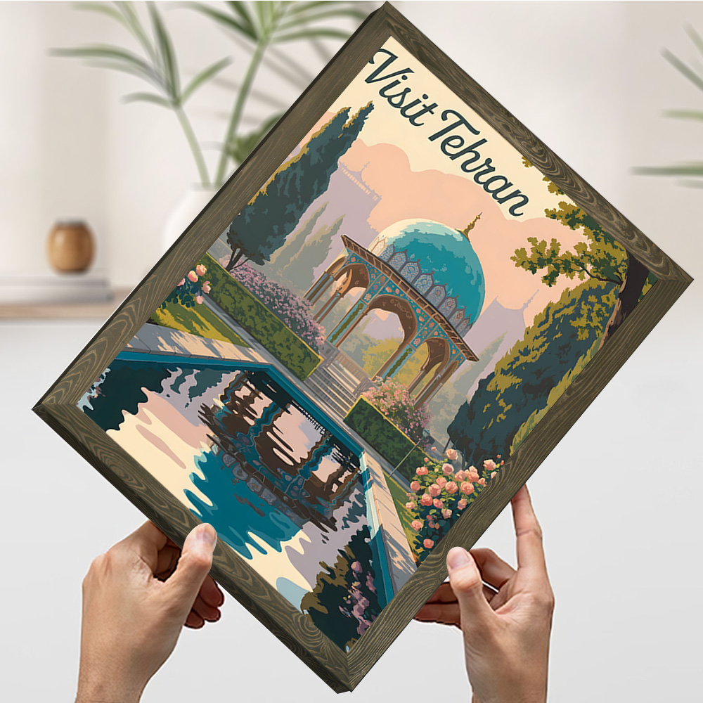 Visit Tehran Travel Poster Cus - Bathroom Home Visit ulasan dan harga