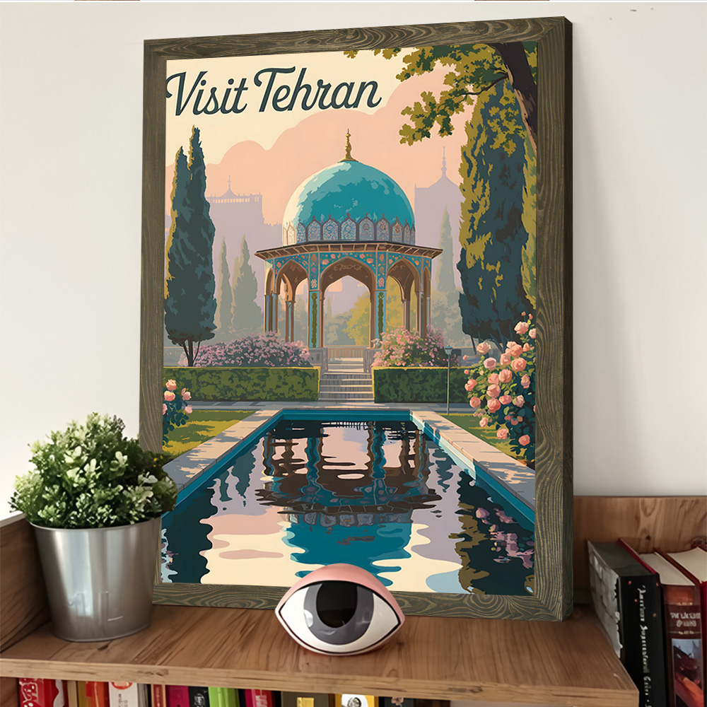 Visit Tehran Travel Poster Cus - Bathroom Home Visit ulasan dan harga