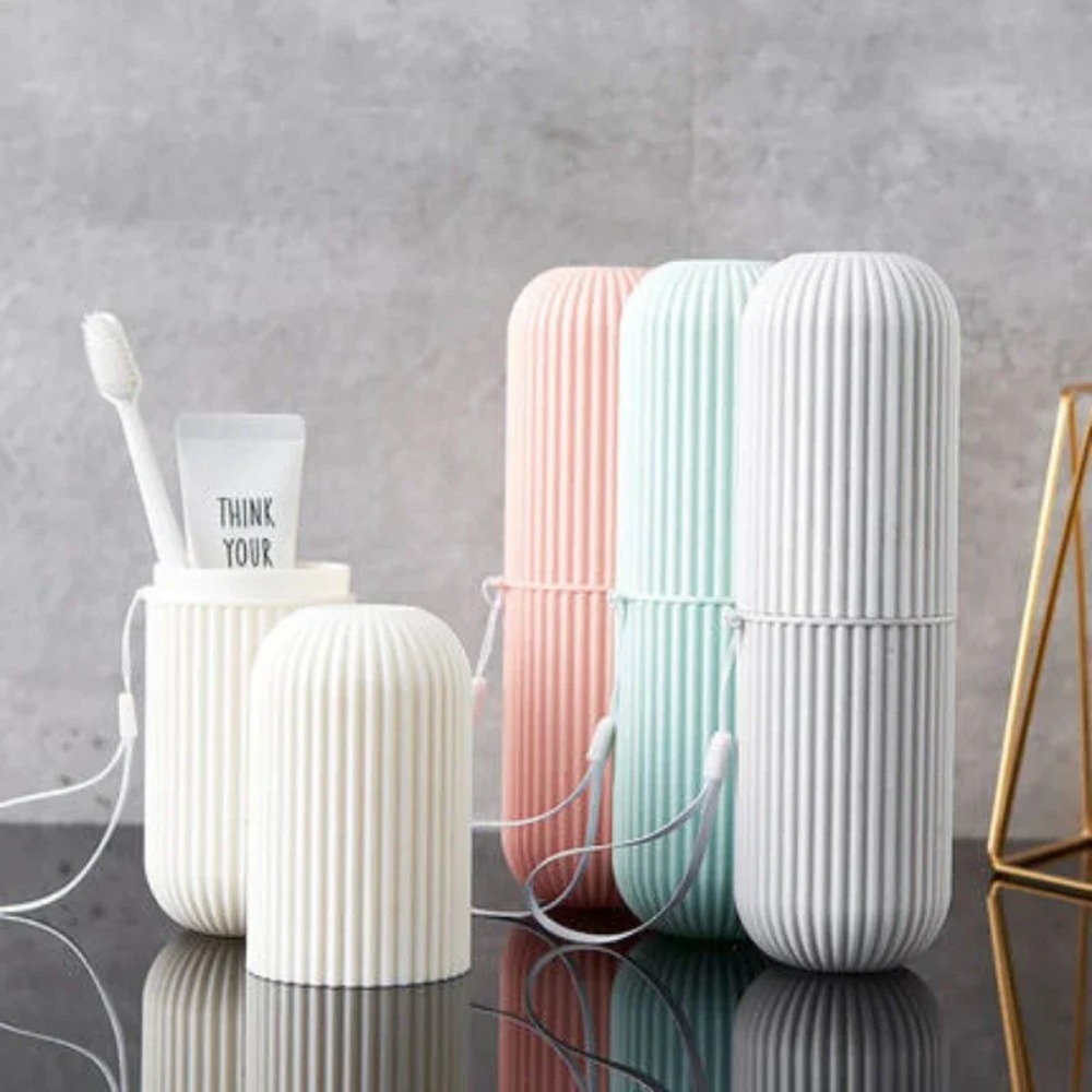 Travel Portable Toothbrush Cup - Home Goods Bathroom Storage ulasan dan harga