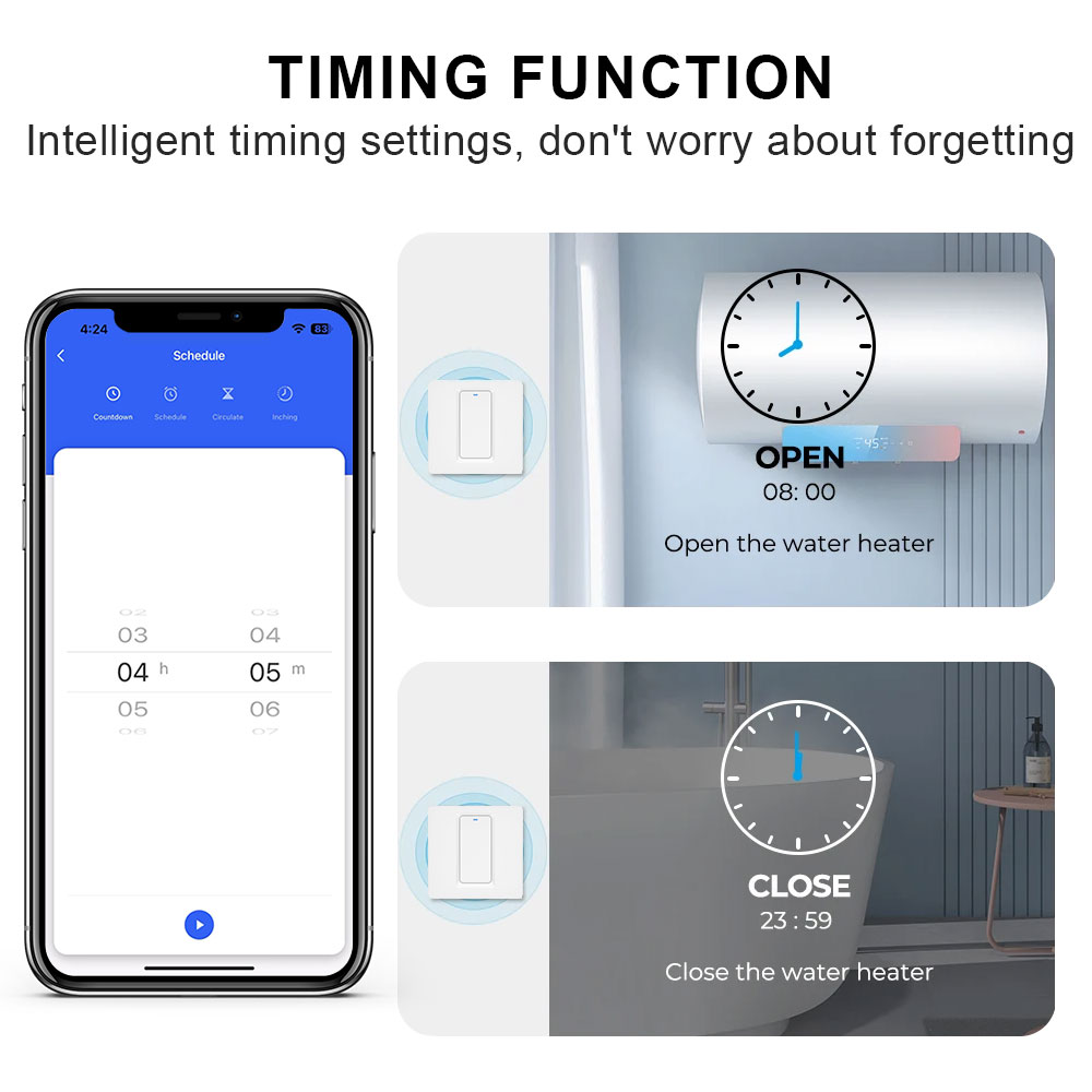 Smart Water Heater Switch/WiFi - Home Bathroom Water Heater ulasan dan harga