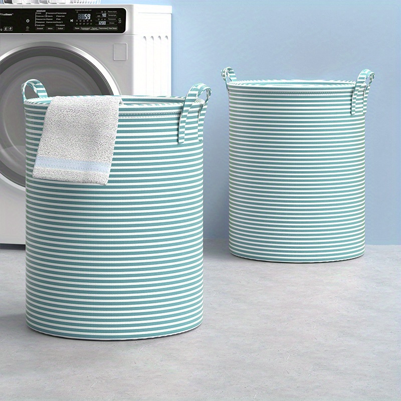 Foldable Minimalist Striped La - Home Goods Bathroom Storage ulasan dan harga