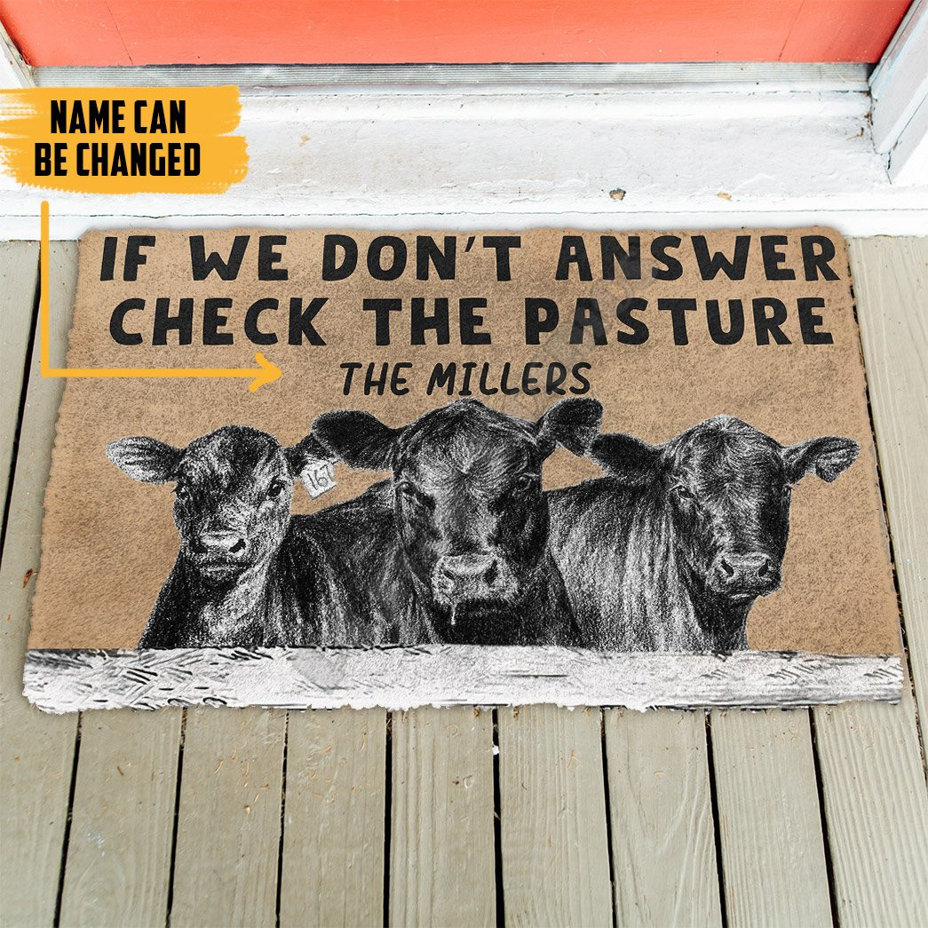 3D Check The Angus Cattle Past - Home Bathroom Name ulasan dan harga
