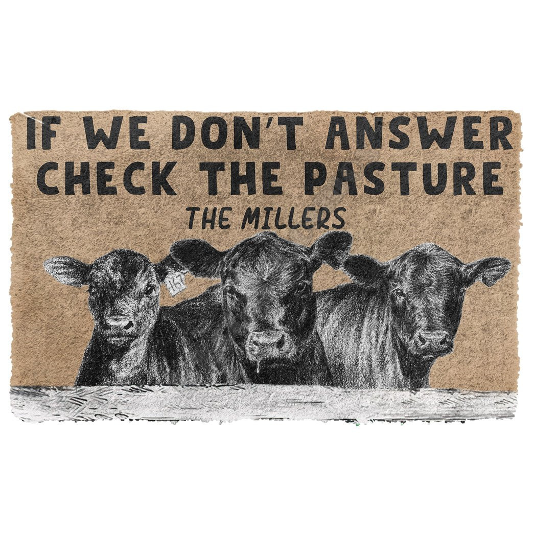3D Check The Angus Cattle Past - Home Bathroom Name ulasan dan harga