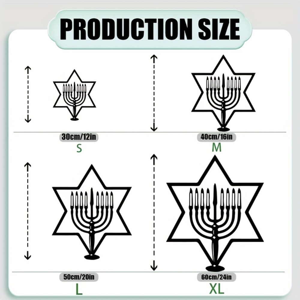 CIFBUY Metal Wall Art Menorah  - Home & Bathroom Building Products Pte Ltd Photos ulasan dan harga