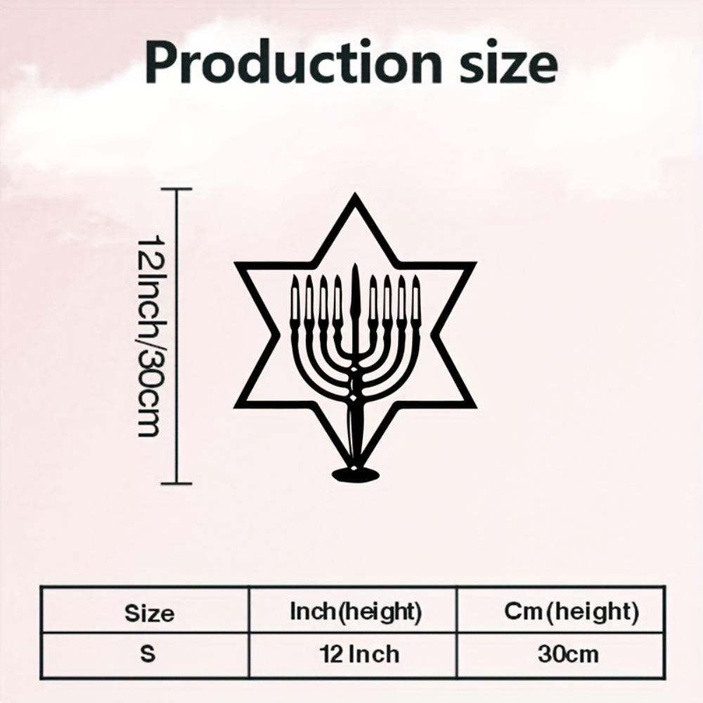 CIFBUY Metal Wall Art Menorah  - Home & Bathroom Building Products Pte Ltd Photos ulasan dan harga