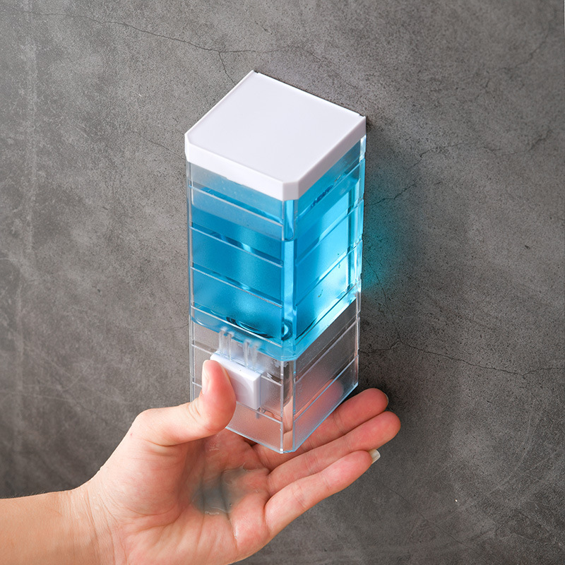 New Home Transparent Wall Moun - Home Bathroom Wall Soap Dispenser ulasan dan harga