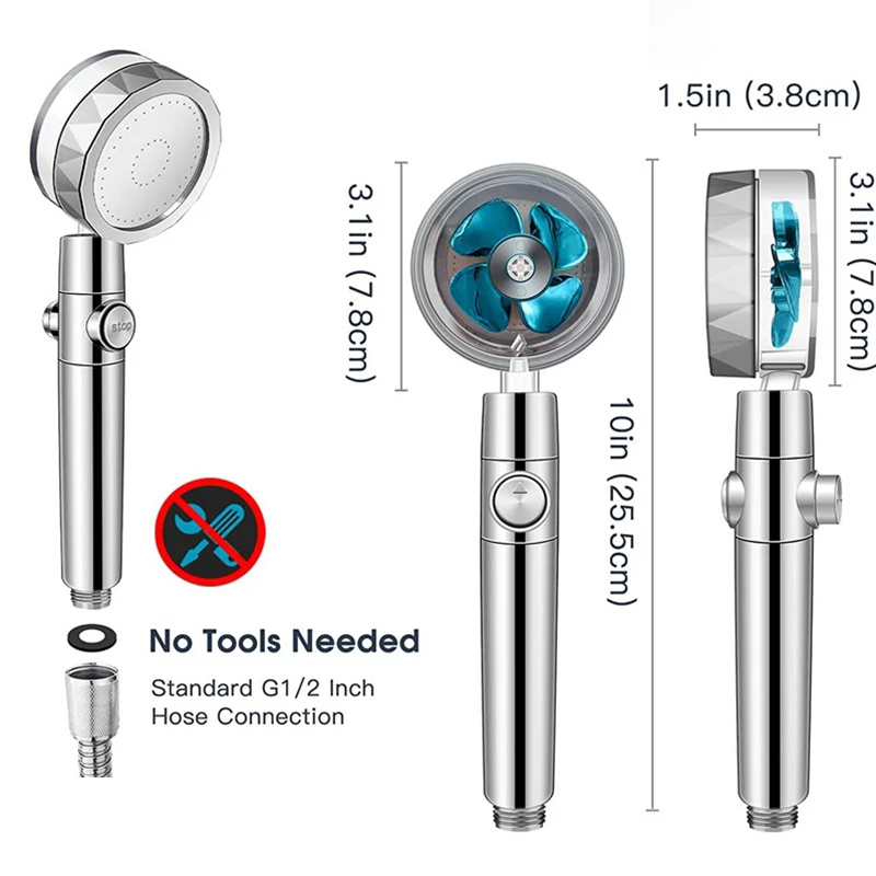 360 Degrees Rotation Turbo Fan - Home Bathroom Fan ulasan dan harga