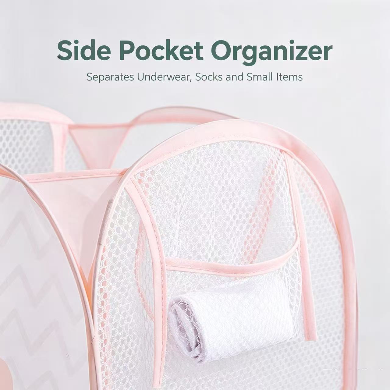 Foldable Mesh Laundry Basket,  - Home Goods Bathroom Storage ulasan dan harga