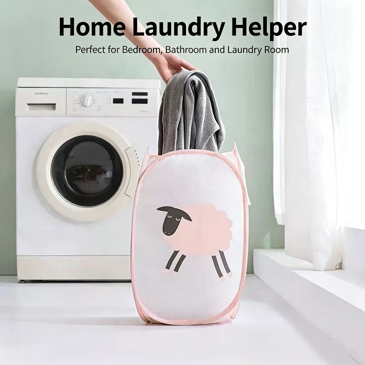 Foldable Mesh Laundry Basket,  - Home Goods Bathroom Storage ulasan dan harga