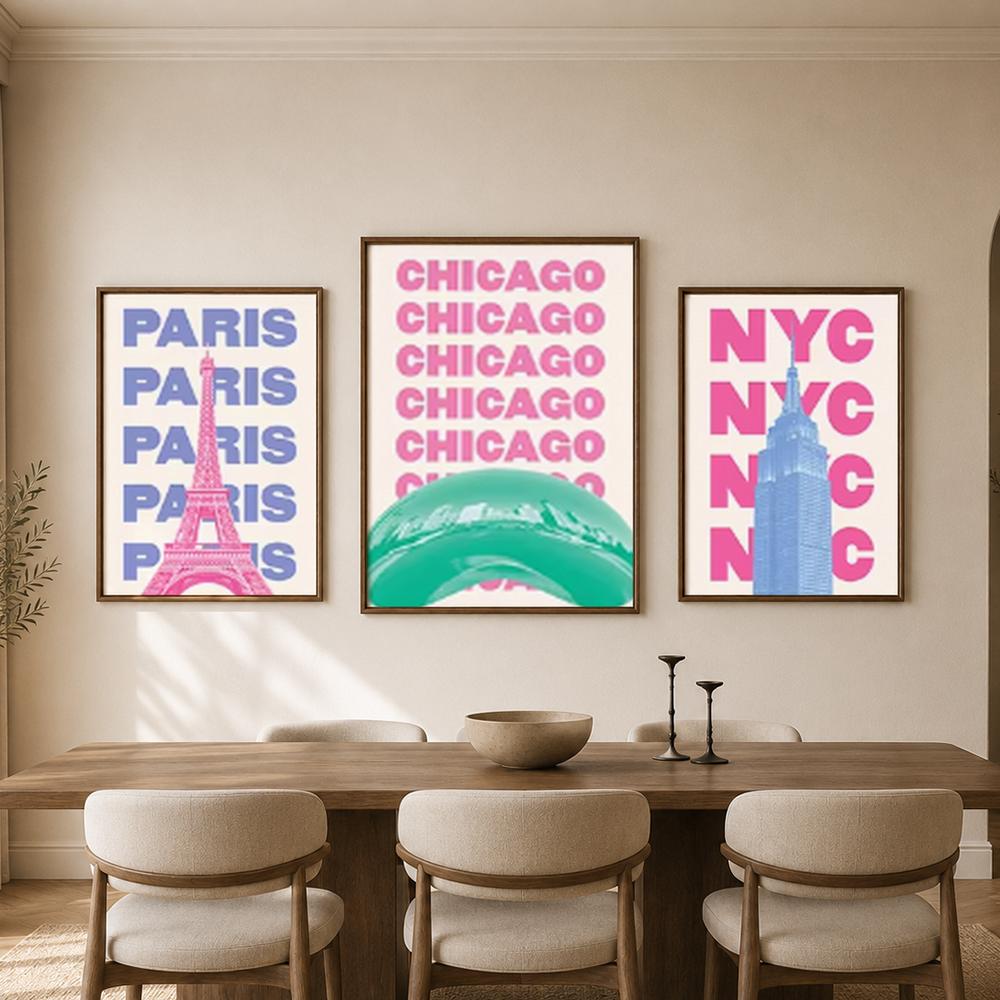 Pastel World City Names Landma - Home Bathroom Name ulasan dan harga