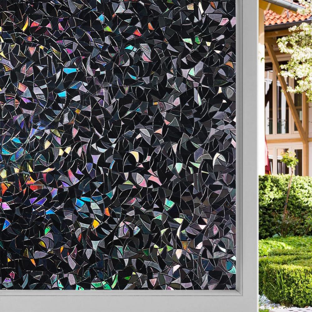 3D Black Rainbow Window Blacko - Home Bathroom Window Tint ulasan dan harga