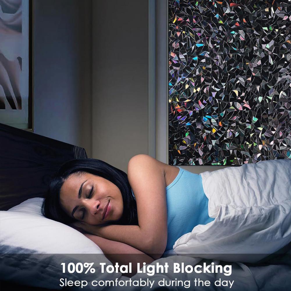 3D Black Rainbow Window Blacko - Home Bathroom Window Tint ulasan dan harga