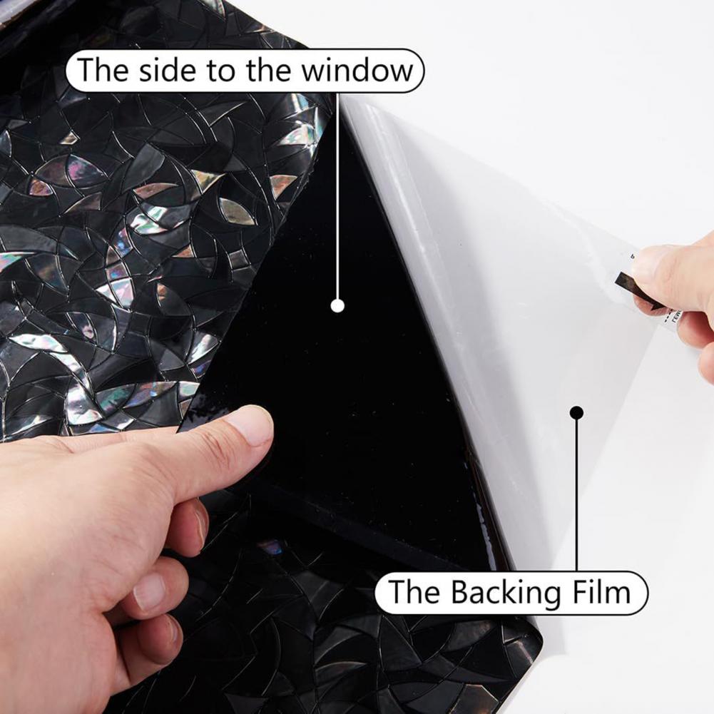 3D Black Rainbow Window Blacko - Home Bathroom Window Tint ulasan dan harga