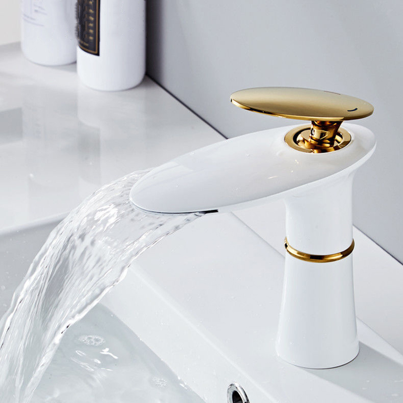 Waterfall Basin Faucet White G - Home Hardware Bathroom Sinks ulasan dan harga