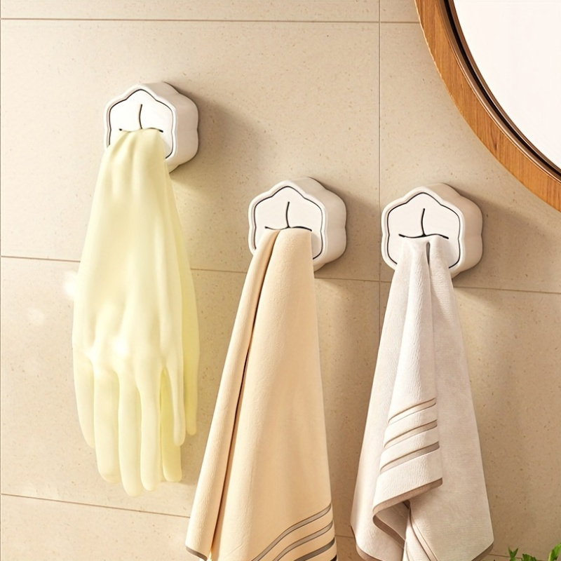 6PCS Self Adhesive Towel Holde - Home Goods Bathroom Storage ulasan dan harga
