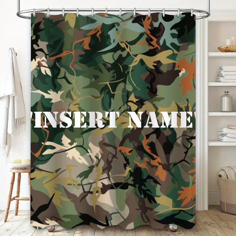 Personalized Camouflage Print  - Home Bathroom Name ulasan dan harga