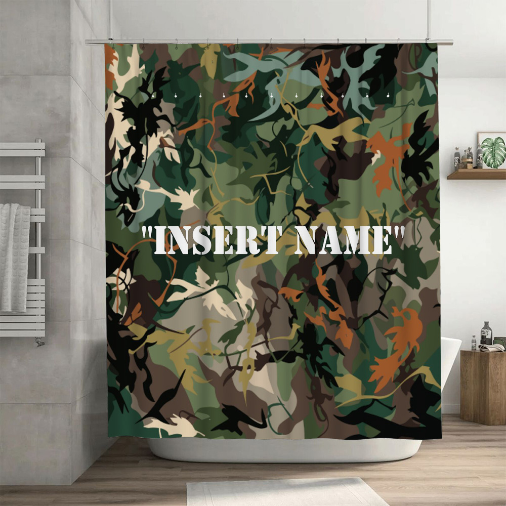 Personalized Camouflage Print  - Home Bathroom Name ulasan dan harga