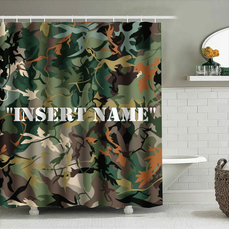 Personalized Camouflage Print  - Home Bathroom Name ulasan dan harga