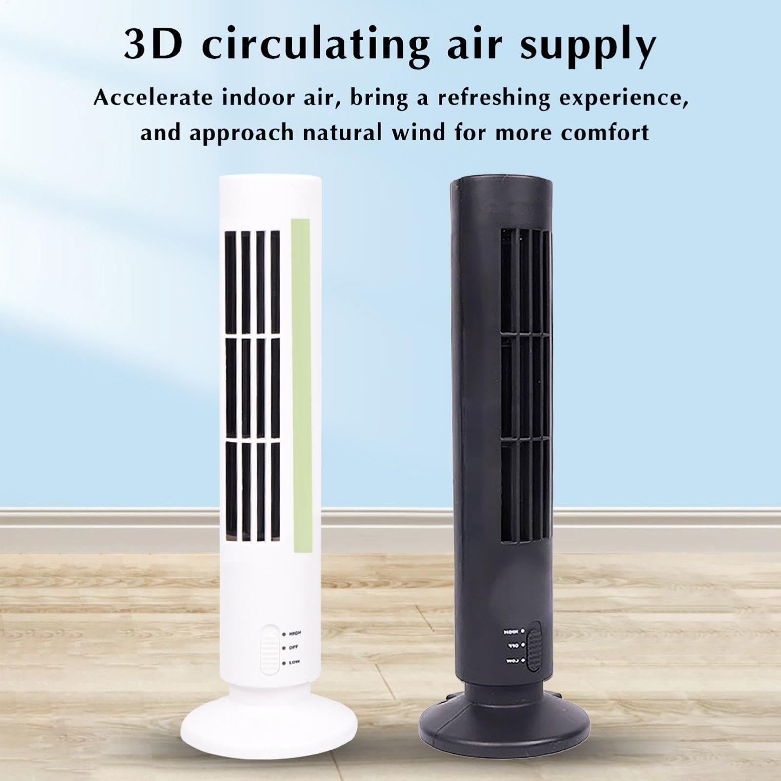 Tower Fan Plug-in Bedside Spac - Home Bathroom Fan ulasan dan harga
