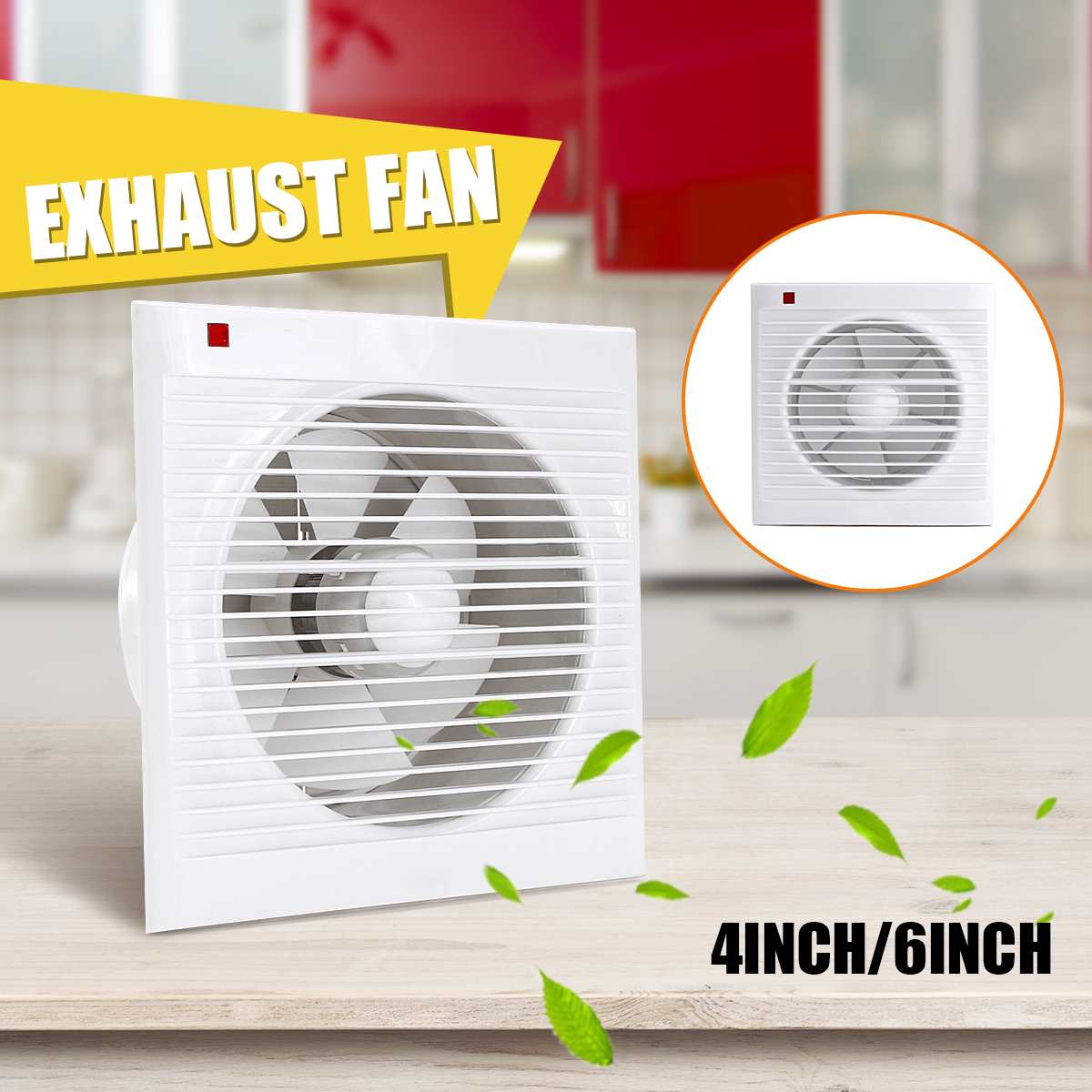 4 Inch 6 Inch 8 Inch 220V Mute - Home Bathroom Fan ulasan dan harga