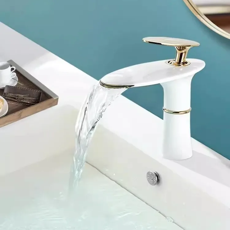 Waterfall Basin Faucet White G - Home Hardware Bathroom Sinks ulasan dan harga